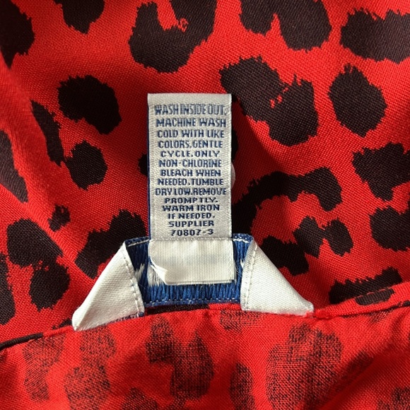 NWT Arizona Jean Co Red and Black Leopard Print Slip Dress Womens Sz XXL - Picture 12 of 13
